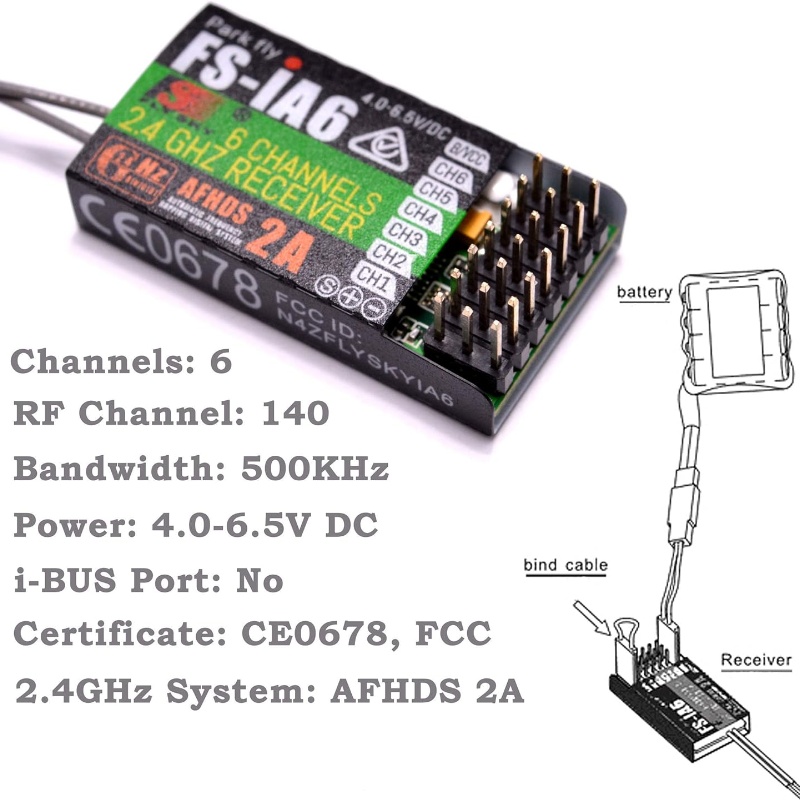플라이스카이 FS-IA6 수신기 6채널 듀얼 안테나 i - Drone Antenna 리뷰 및 가격